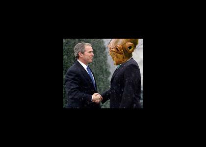 Diplomatic Meeting between Bush and Ackbar