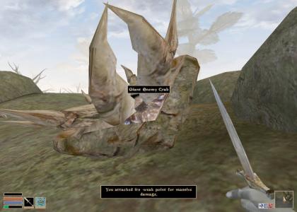 Giant Enemy Mud Crab (Morrowind)