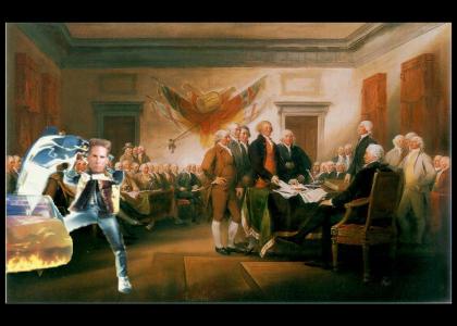Safety is not Guaranteed at the signing of the Declaration of Independence.
