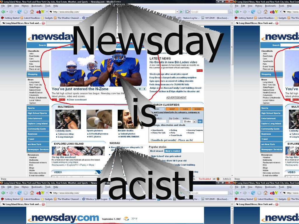 NewsdayIsRacist