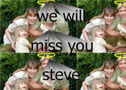 Steve Irwin, a dead family man