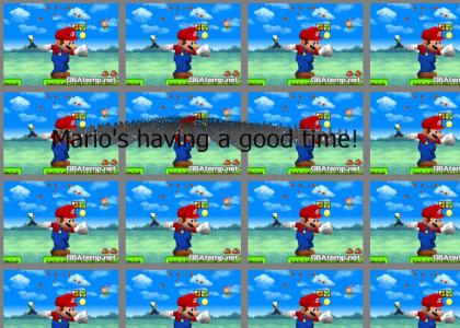 Mario is having a good time
