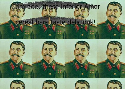 Stalin Enjoys Breakfast