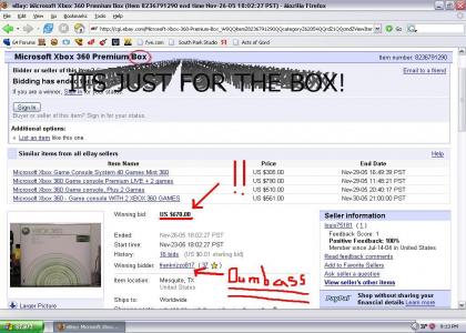 ANOTHER guy gets pwned buying a 360 over eBay