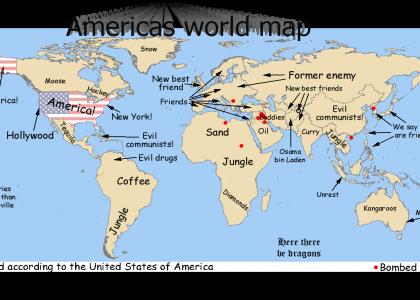 Americas world map