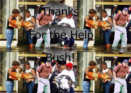 Bush Helps Katrina Victims