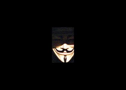 V for Vendetta doesn't change facial expressions