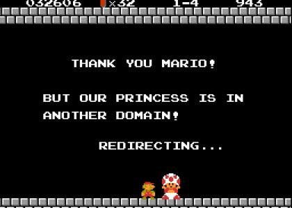 Marios misspelled castle redirecting