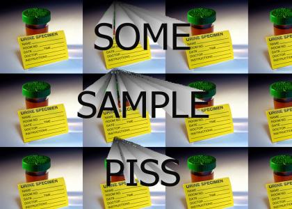 Some sample piss