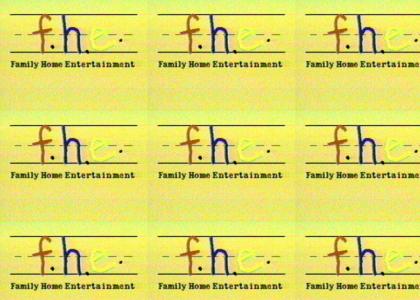 Family Home Entertainment logo and jingle (f.h.e.)