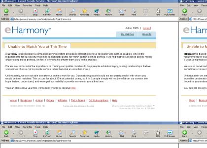 Even Eharmony.com Couldn't Find Me a Date