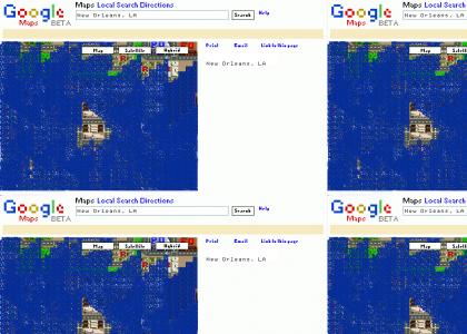 Google 8-Bit Map After Katrina