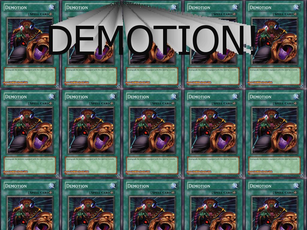 demotion