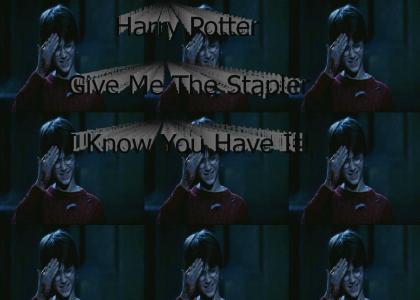 Harry Potter has the Stapler!