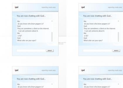 strange chat with igod...