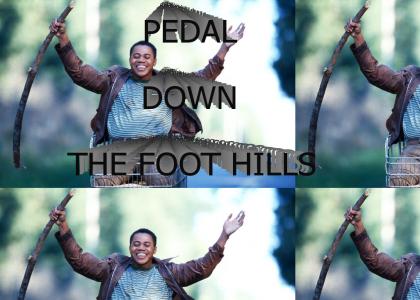 Pedal down the foot hills