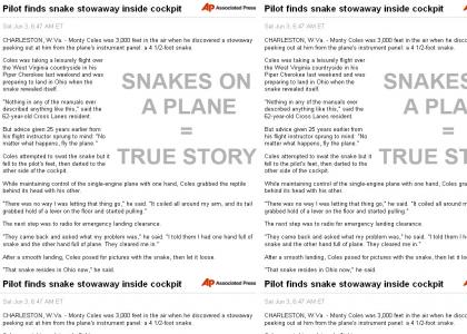 Snakes on a Plane: TRUE STORY