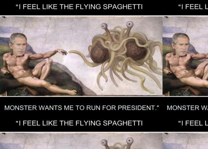 The Creation of Bush (Flying Spaghetti Monster)