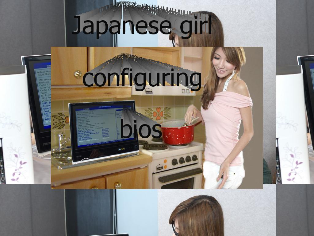 Japanesegirlconfiguringbios