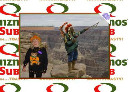 PTKFGS: T0ASTYT0RPEDOTMND: T0ASTYT0RPEDO'S Granny Wears a PTKFGS Sweater to the Grand Canyon on Halloween