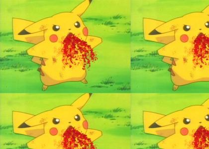 Vomiting Blood Pikachu
