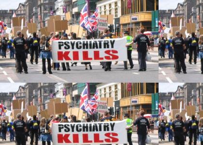 Scientologists Protest!
