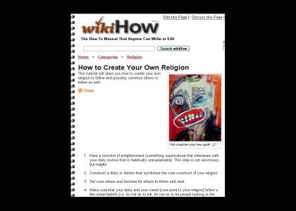 How to Create Your Own Religion