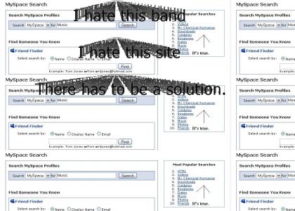 Myspace sucks.  So does My Chemical Romance