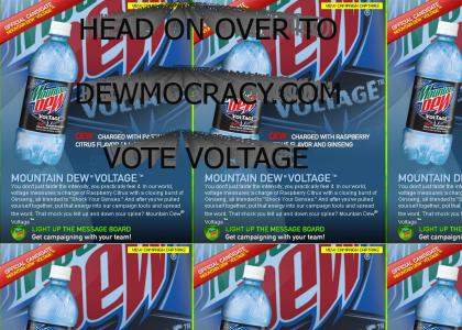 Vote for Voltage as the new flavor of Mountain Dew! [Dewmocracy]