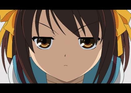 Haruhi Stares Into Your Soul