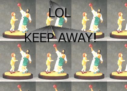 Jesus plays keep away