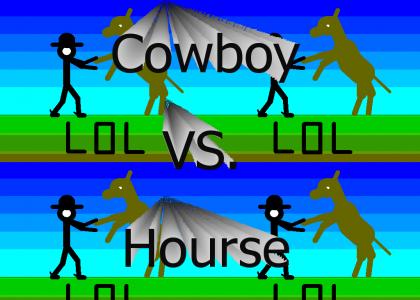Cowboy vs. Hourse