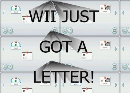 Wii just got a letter!