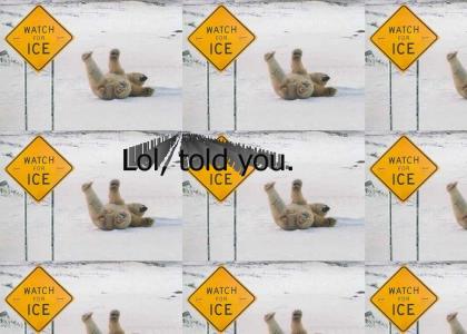 WATCH FOR ICE!