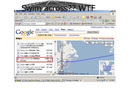 Swim across?