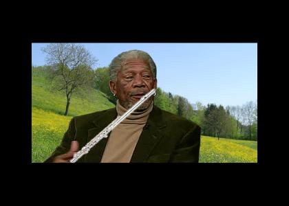 morgan freeman plays the flute