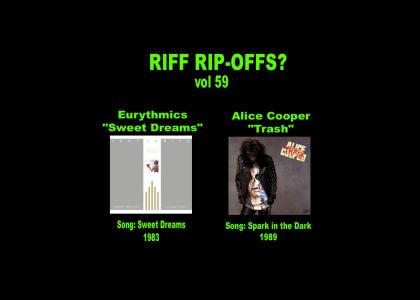 Riff Rip-Offs Vol 59 (Eurythmics v. Alice Cooper)