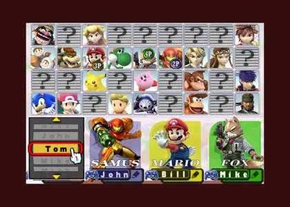 !!!Super Smash Bros. Brawl - Character Select Screen 5.0!!!