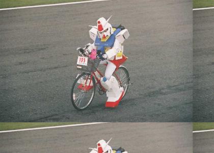 GUNDAM STOLE MY BIKE!!!!!!!