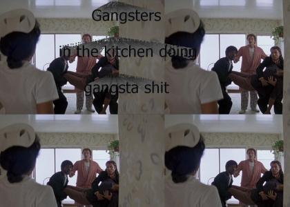 Gangsters In The Kitchen Doing Gangsta Shit