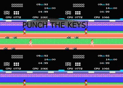 punch the keys! (track and field)