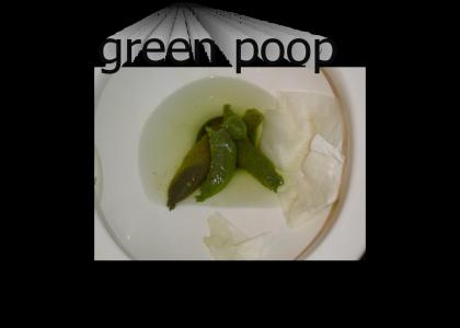 green poop