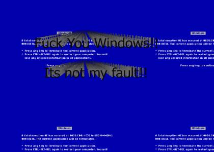 Its not Windows Fault