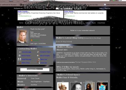Mullet Man has a MySpace
