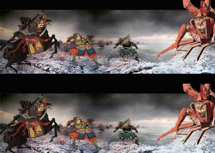 epic samurai battle now with crabs