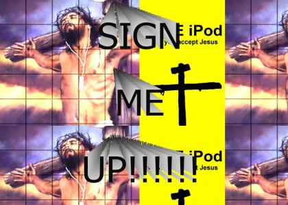 Accept Jesus get free iPOD