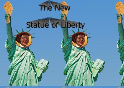 Obama redesigns the Statue of Liberty