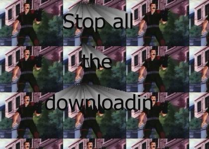 Sbaitso says stop all teh downloadin
