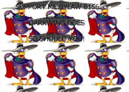 Support me and Darkwing for bylaw 8156