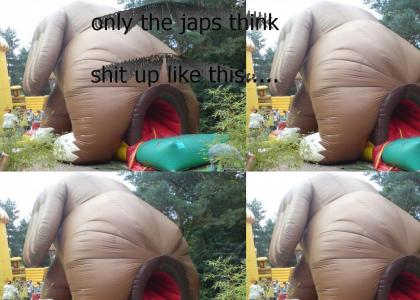 elephant asshole blow up slide!